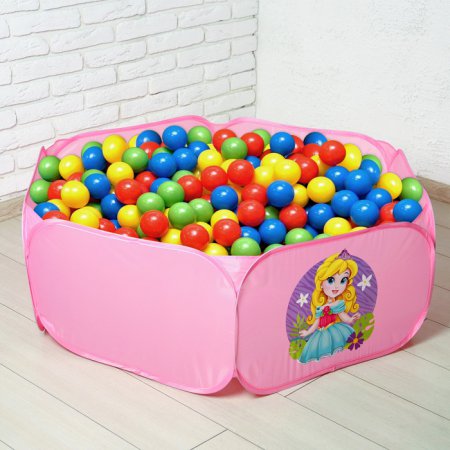 Палатка детская игровая - сухой бассейн для шариков "Милая принцесса"