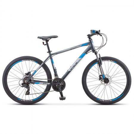 Велосипед 26" Stels Navigator-590 D, K010 (Серый/синий/ 18"/)
