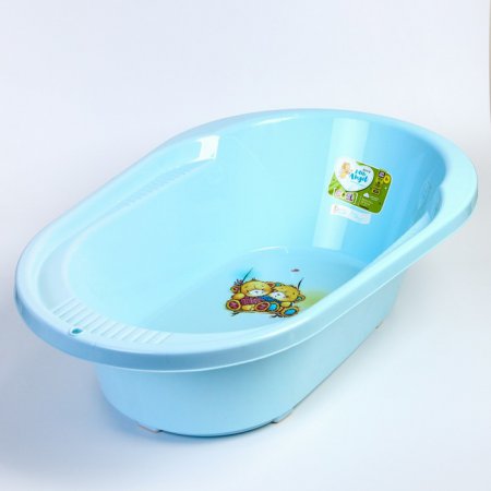 Ванночка детская "COOL"  с дизайном "Bears", 42 л., цвет голубой пастельный