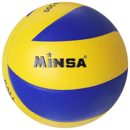 Мяч волейбольный MINSA размер 5, 250 гр, 18 панелей, PU, клееный